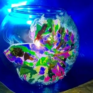 Vinyl Betta Fish Bowl decor vase